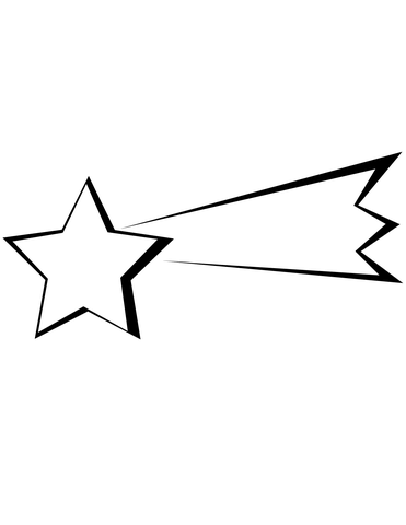 Star of Bethlehem showing the way coloring page